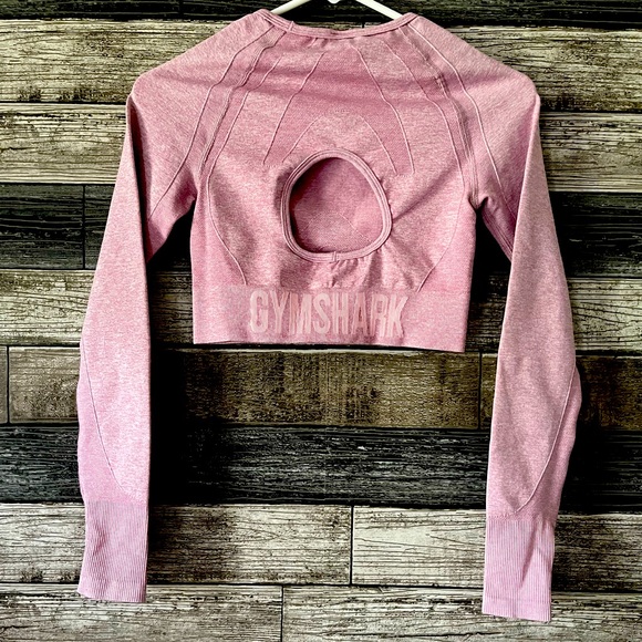 Womens Flex Sports Long Sleeve Crop Top - Picture 2 of 3